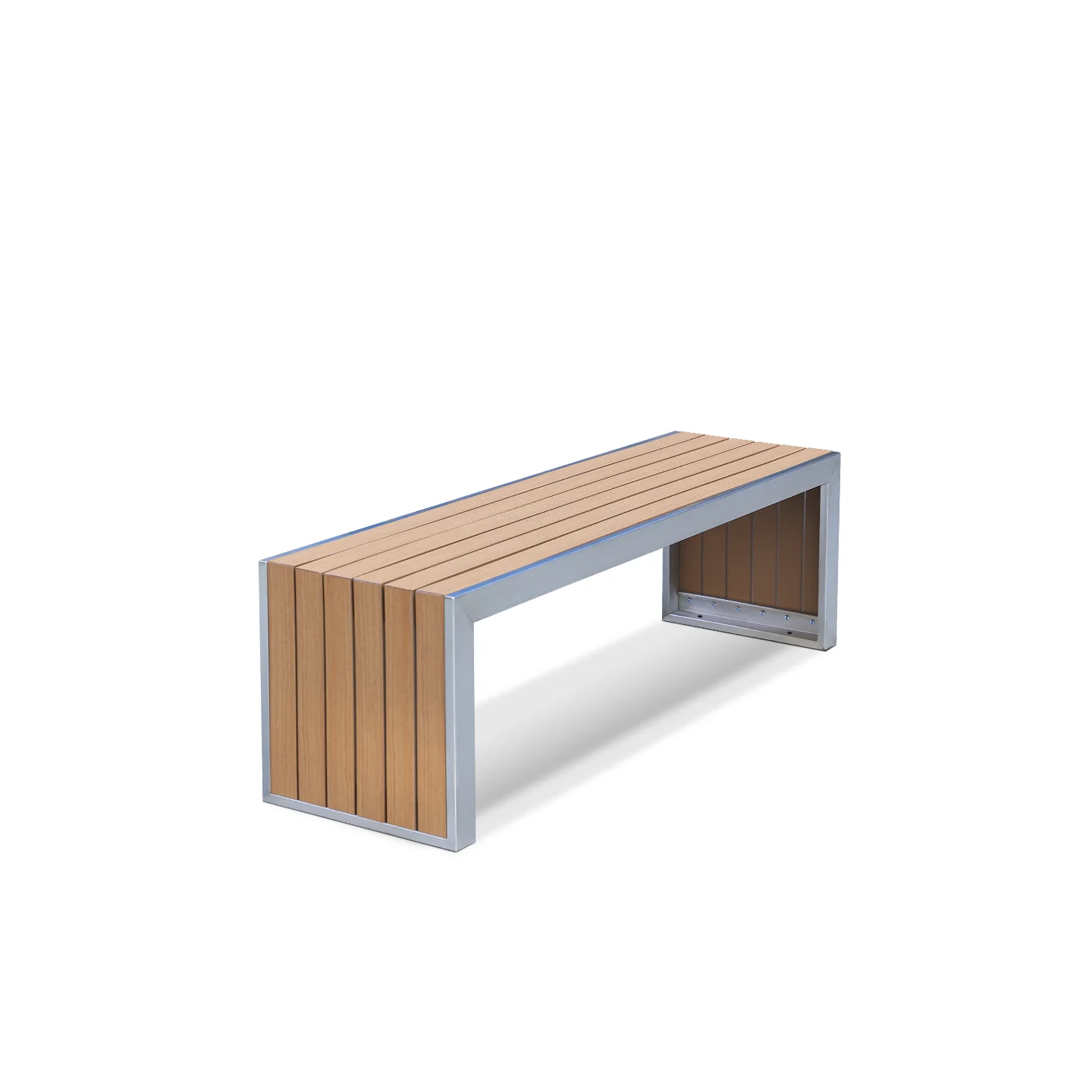 Slat Bench with Vertical Panel Ends — factory direct