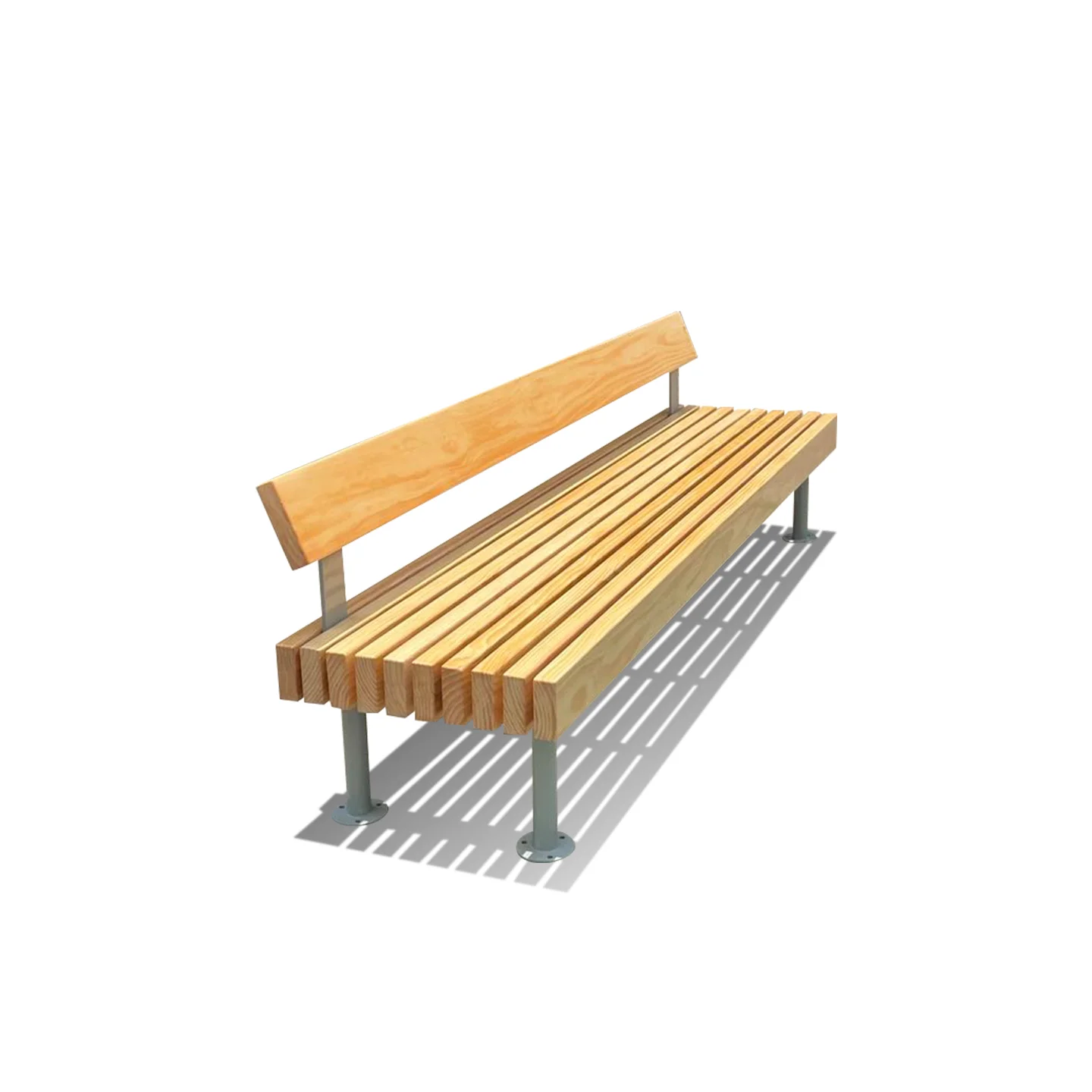 Backless Panel Bench — Graphite — factory direct