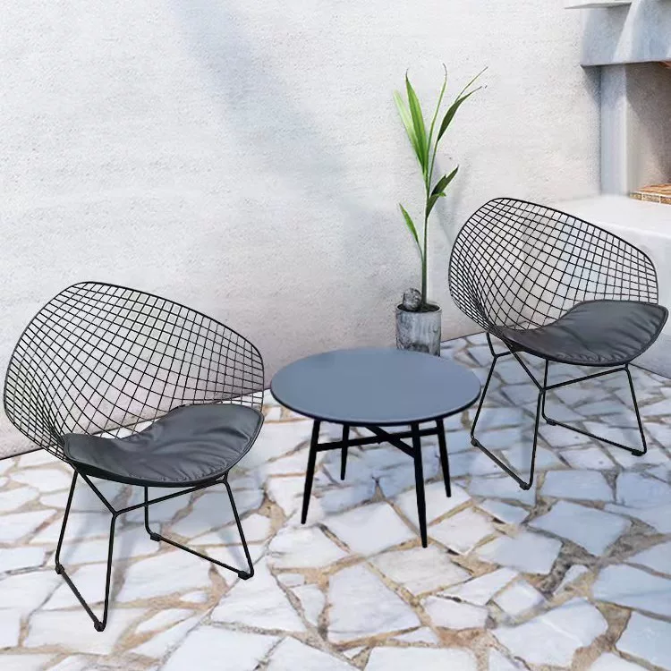 European Wrought-Iron Wire Conversation Set — factory direct