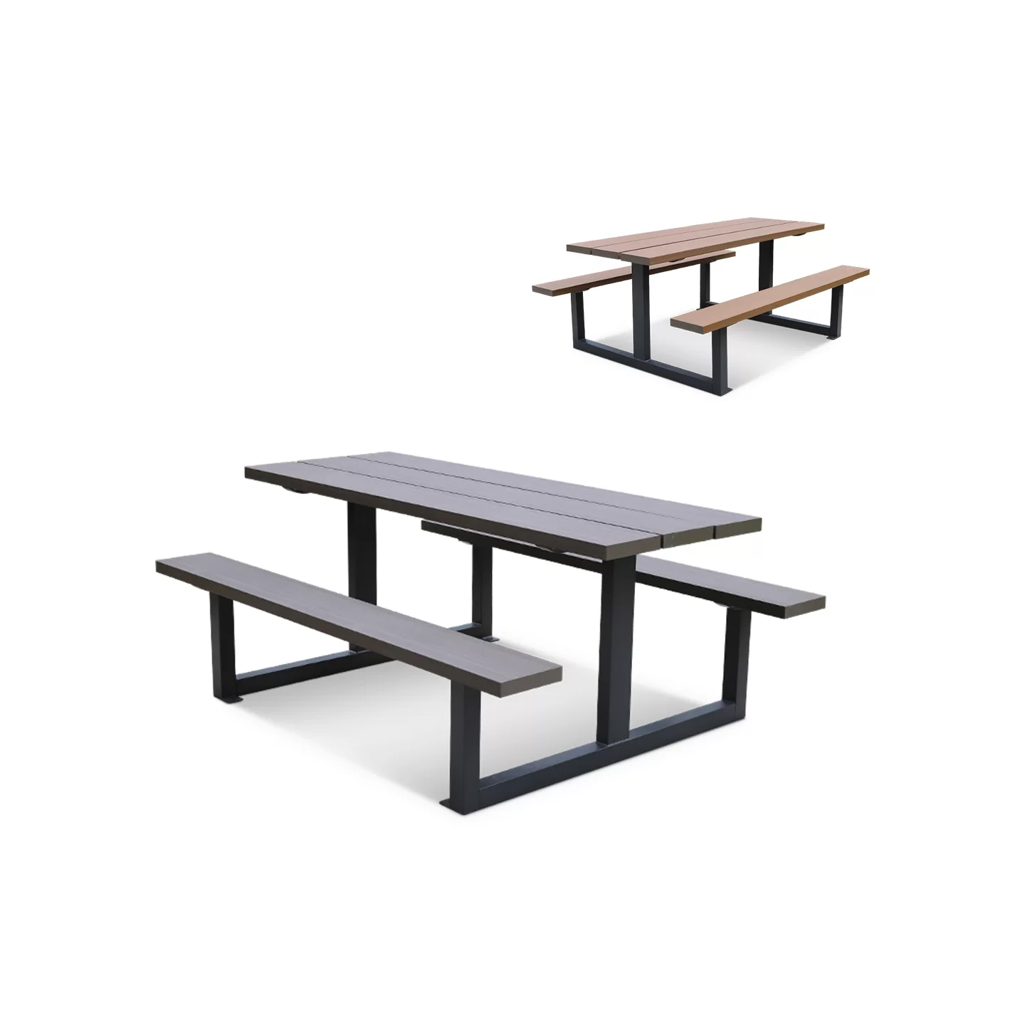 Picnic Table — Two Colourways (Brown & Grey) — factory direct