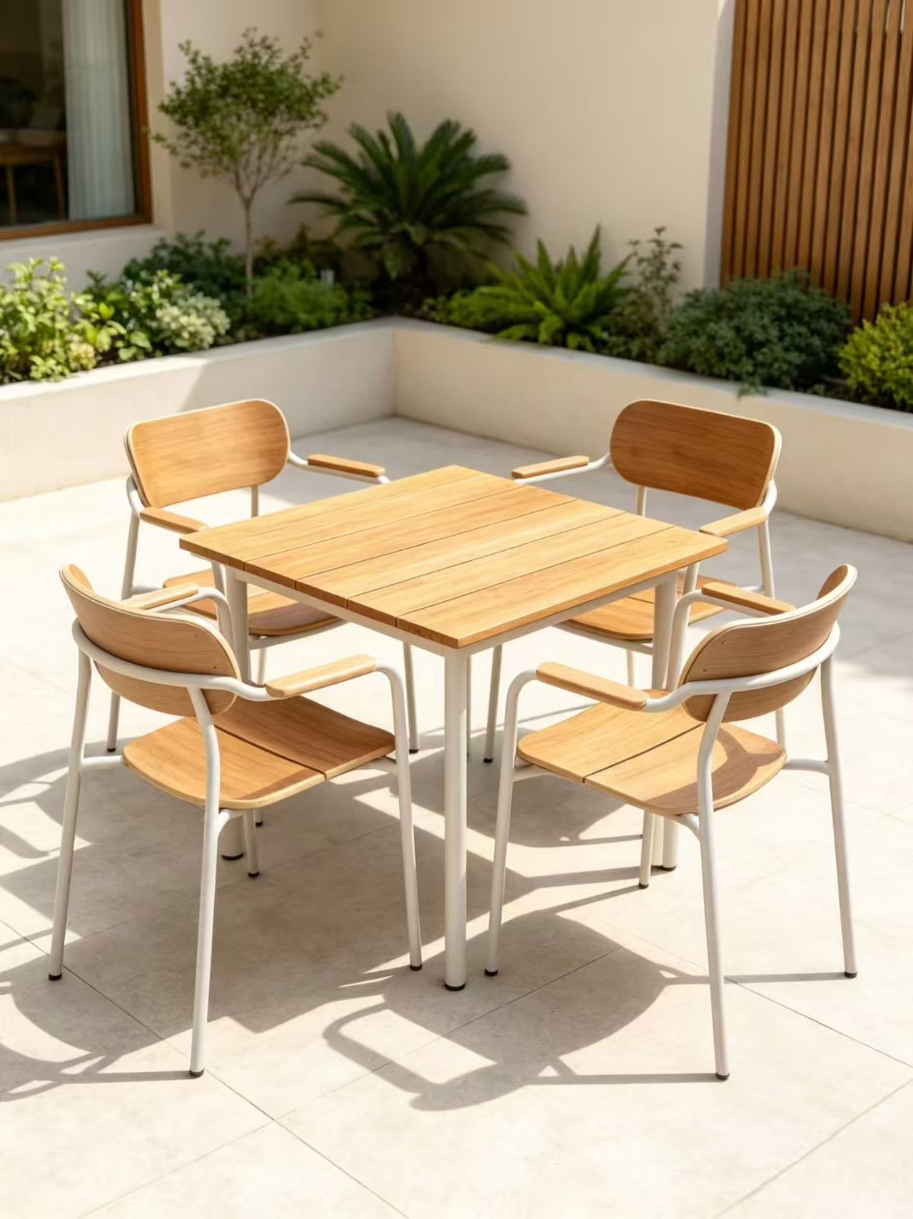 Aluminium Pergola Dining Pavilion — Seaside Villa — factory direct