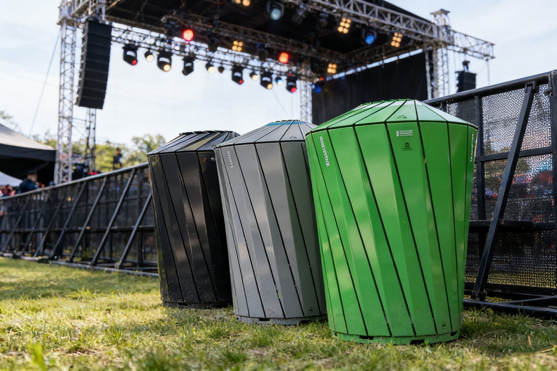 Faceted Event Waste Bin (Multi-Color Options) 70L — factory direct