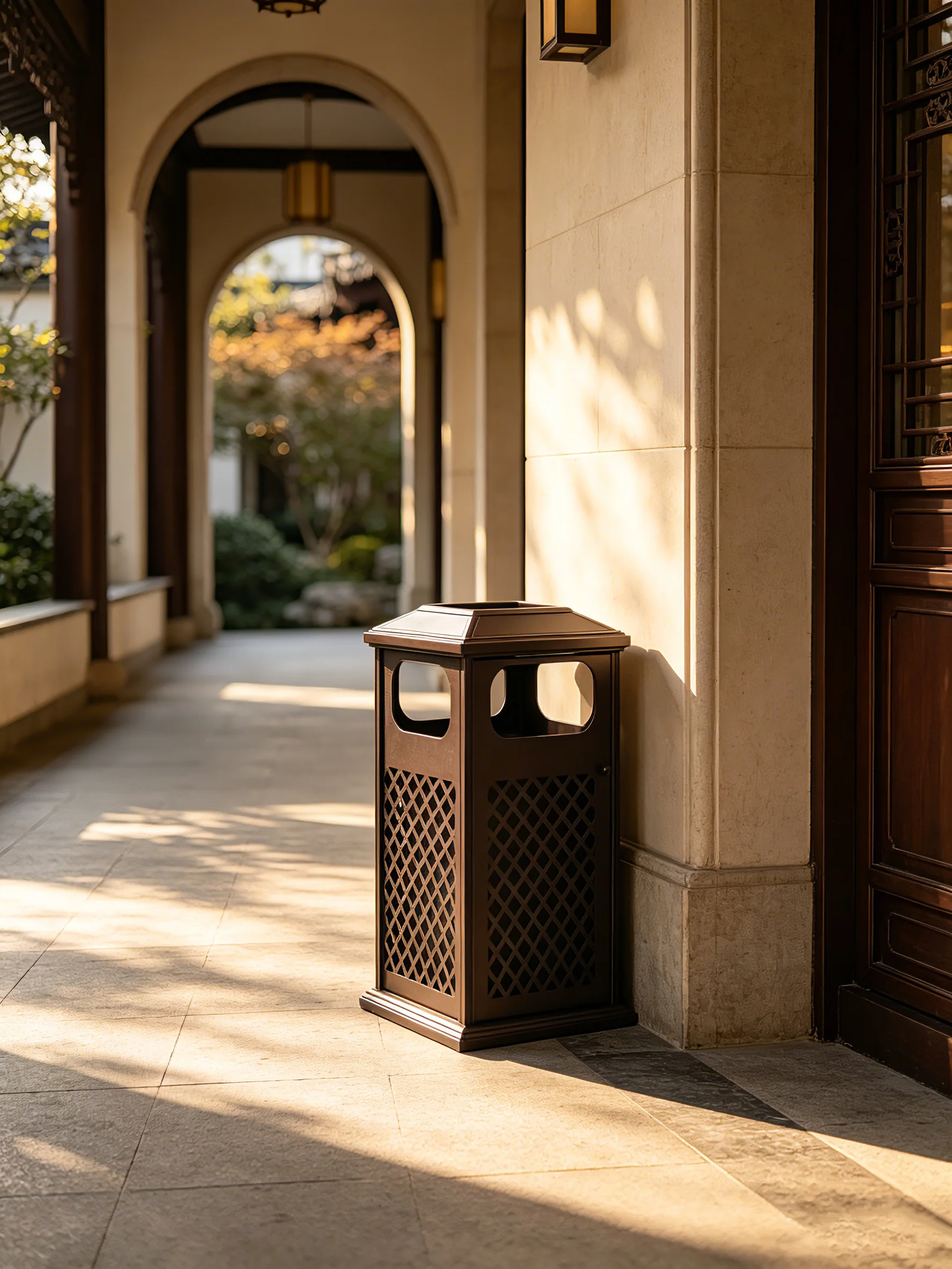 Classical Bronze Lattice Receptacle — factory direct
